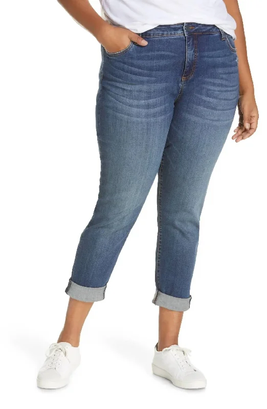 Women's Tops And Clothing Catherine Cuffed Boyfriend Jeans In Wellbeing