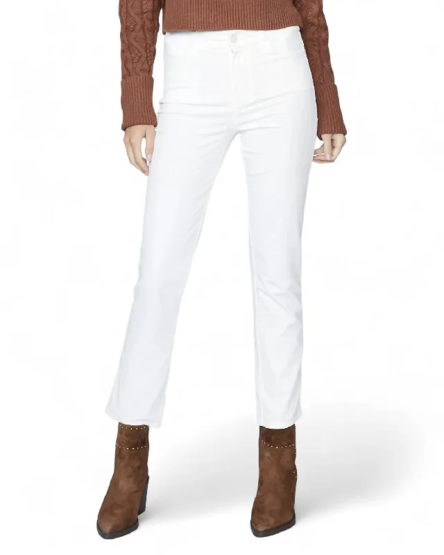 Luxury Women's Clothing Cindy Corduroy Jean In Ecru
