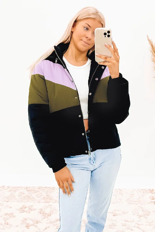 Women's Luxury Garments Lucca Puffer Black