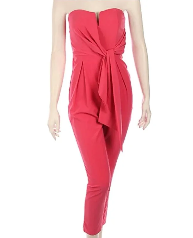 Outfits For Girls Strapless Jumpsuit In Candy Pink