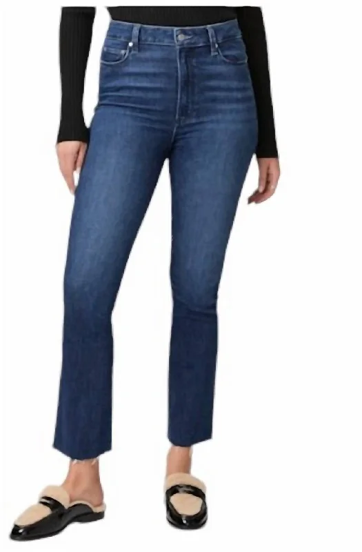 Women's Office Attire Claudine Maternity With Raw Hem Jeans In Sail Away