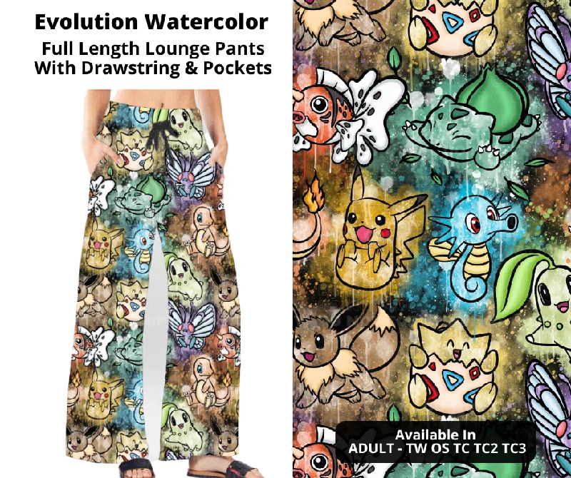 Women's Occasion Wear Clothes Preorder! Closes 12/2. ETA Feb. Evolution Watercolor Full Length Lounge Pants